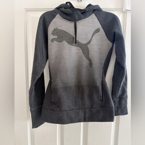Puma Charcoal and Light Gray Hoodie